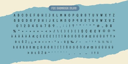 Fox Shamrock Font Poster 10