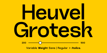 Heuvel Grotesk Font Poster 1