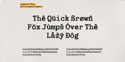 Typedeer Mono Font Poster 6