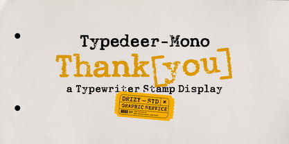 Typedeer Mono Font Poster 10