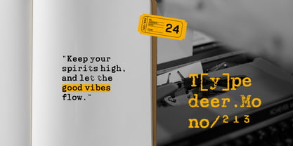 Typedeer Mono Font Poster 4