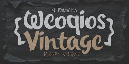 Weoqios Vintage Font Poster 1