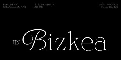 UN Bizkea Font Poster 1