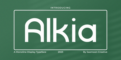 Alkia Font Poster 1