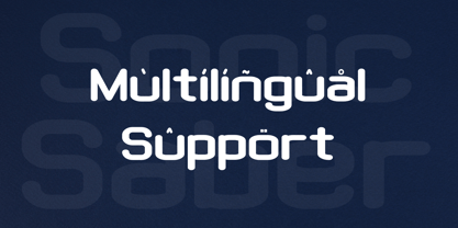 Sonic Saber Font Poster 9