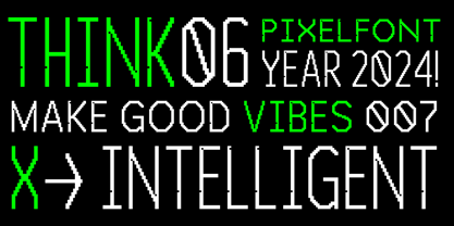 Pixel Quant Font Poster 8