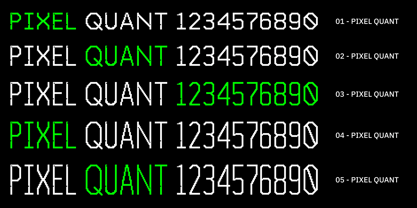 Pixel Quant Font Poster 3