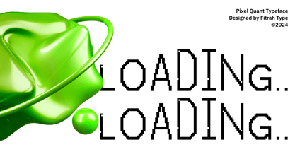 Pixel Quant Font Poster 7