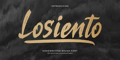 Losiento Font Poster 1