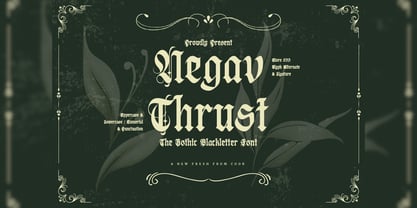 Negav Thrust Font Poster 1