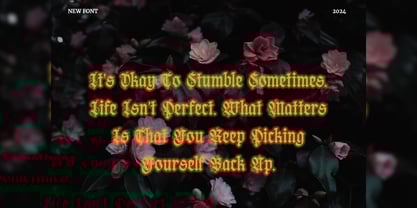 Negav Thrust Font Poster 12