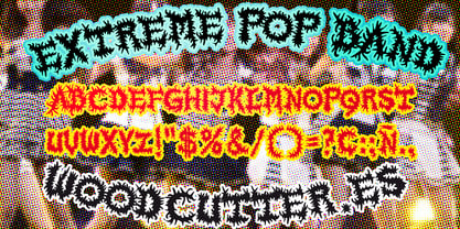 Extreme Pop Band Font Poster 3