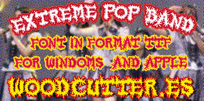 Extreme Pop Band Font Poster 5