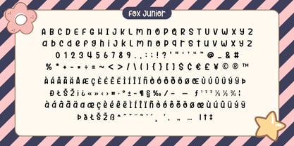 Fox Junior Font Poster 7