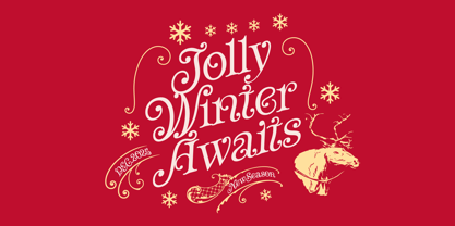 Winterlight Season Font Poster 2