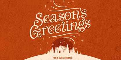 Winterlight Season Font Poster 3