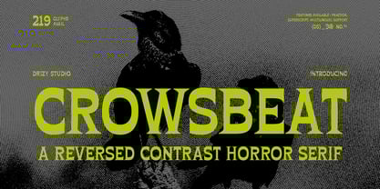 Crowsbeat Font Poster 1