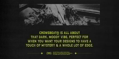 Crowsbeat Font Poster 3
