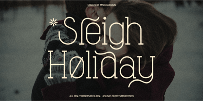 Sleigh Holiday Font Poster 1