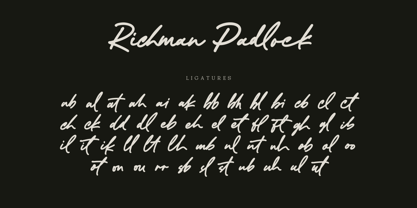 Richman Padlock Font Poster 15