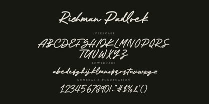Richman Padlock Font Poster 14