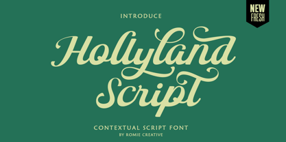 Hollyland Script Font Poster 1