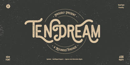 Tendream Font Poster 1