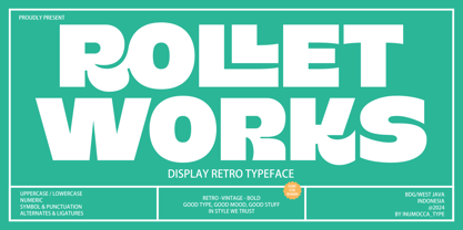 Rollet Works Font Poster 1