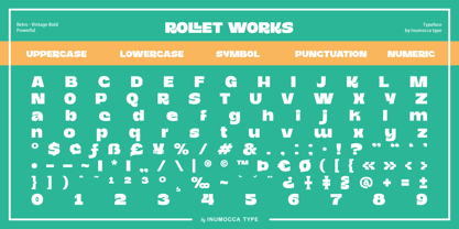 Rollet Works Font Poster 12