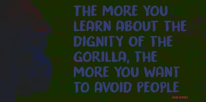 Trouble Monkey Font Poster 5