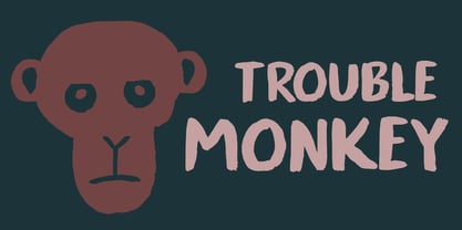 Trouble Monkey Font Poster 1