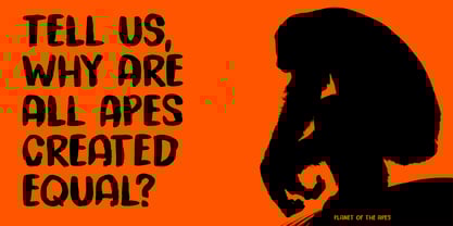 Trouble Monkey Font Poster 3