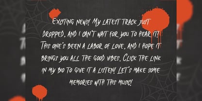 Vampherine Font Poster 6