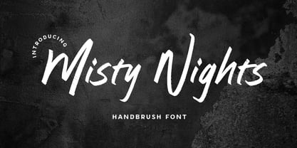 Misty Nights Font Poster 1