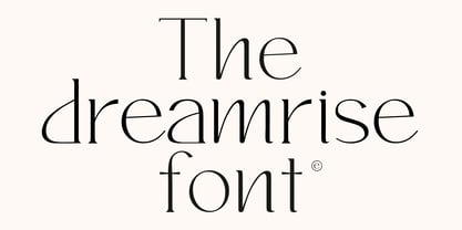 Dreamrise Font Poster 1