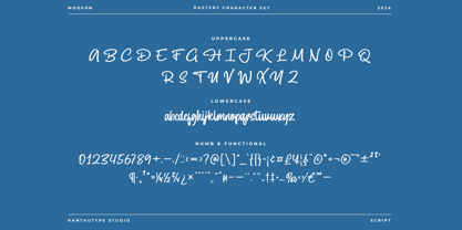 Dastery Font Poster 14