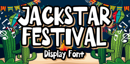 Jackstar Festival Font Poster 1