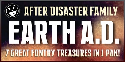 EARTH A.D. Font Poster 1