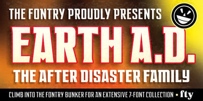 EARTH A.D. Font Poster 2