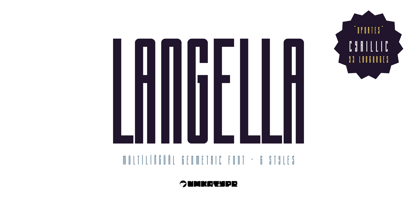 Langella Font Poster 9