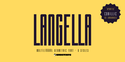 Langella Font Poster 1