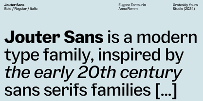Jouter Sans Font Poster 3