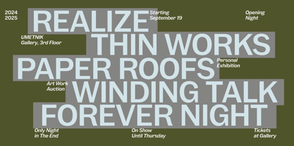 Jouter Sans Font Poster 10