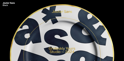 Jouter Sans Font Poster 2