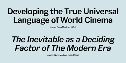 Jouter Sans Font Poster 12