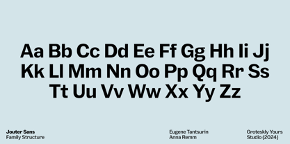 Jouter Sans Font Poster 5