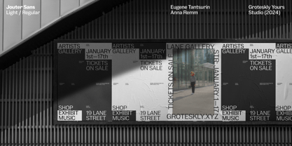 Jouter Sans Font Poster 11