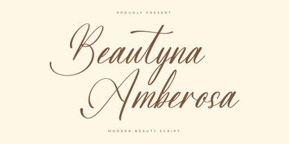 Beautyna Amberosa Font Poster 1