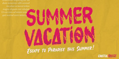 Coastal Threads Font Poster 3