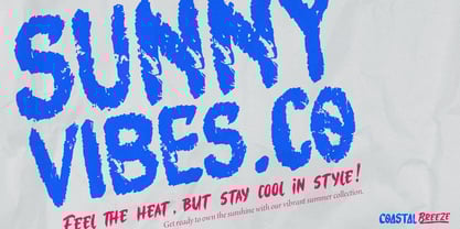 Coastal Threads Font Poster 5